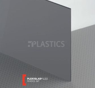 Акрил чорно-білий екструдований 03x2050x3050мм димчастий 9H001, Plexiglas - фото MAIN