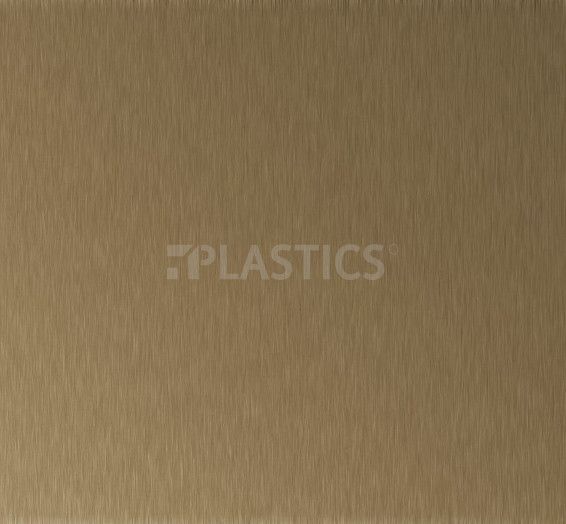Пластик HPL стандарт 0.8x1310x3050мм, AL06 SM Бронза брашированне - фото MAIN