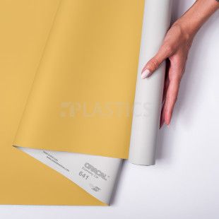 С/К аплікаційна кольорова Oracal 641, 1x50м мат, 020 золотисто-жовтий - фото MAIN
