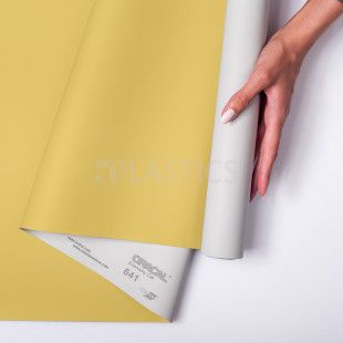 С/К аплікаційна кольорова Oracal 641, 1x50м мат, 021 жовтий - фото MAIN