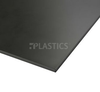 ПП лист 08x1500x3000мм черный, гладкий/гладкий, сополимер, Polystone P-ECO - фото MAIN