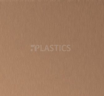 Пластик HPL стандарт 0.8x1310x3050мм, AL05 SM Медь брашированная - фото MAIN