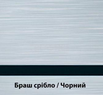 Двухслойный пластик0.1x610x305мм браш серебро-черный LaserLights S63, Rowmark - фото MAIN