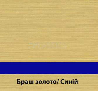 Двухслойный пластик1.6x1245x613мм браш золото-синий MetalGraph MP922-765, Rowmark - фото MAIN