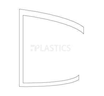 Профиль поликарбонат. торцевой U 10x2100мм бронзовый, УФЗ, Carboglass - фото MAIN