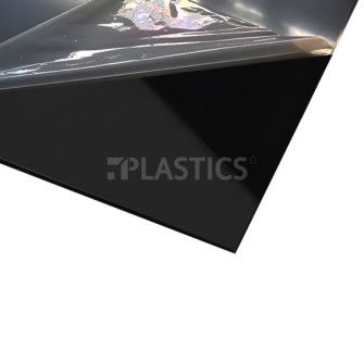Полистирол HIPS 02x2050x3050мм черный, гладкий/глянец, Polycasa HIPS - фото MAIN