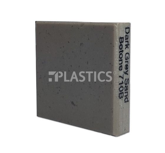 Камень акриловый Placor 12x760x3680мм, 710B Dark Grey Sand Betone - фото MAIN