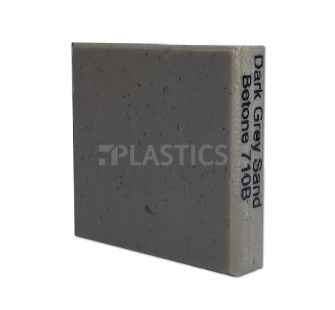 Камень акриловый Placor 12x760x3680мм, 710B Dark Grey Sand Betone - фото MAIN
