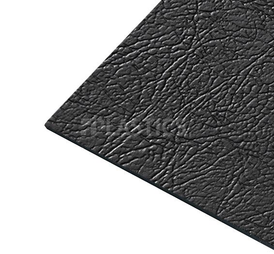 АБС 2x1000x2000мм черный, эмбос кожа/гладкий, Epsotech - фото MAIN