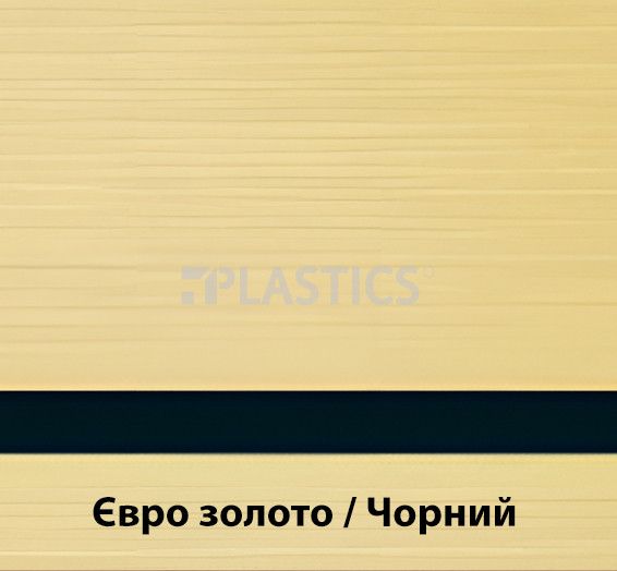 Двошаровий пластик1.6x1245x613мм євро золото-чорний LaserMax LM922-754, Rowmark - фото MAIN
