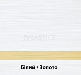 Двухслойный пластик0.1x610x305мм белый-золотой LaserLights S26, Rowmark - фото MAIN