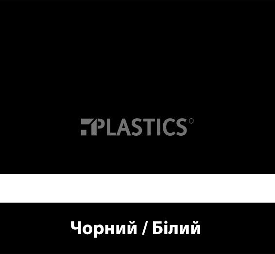 Двухслойный пластик0.1x610x305мм черный-белый LaserLights S61, Rowmark - фото MAIN